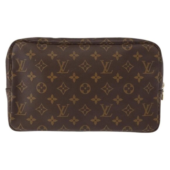 Authentic LOUIS VUITTON Monogram Trousse Toilette 28 Clutch Bag bst288-120225 - Picture 2 of 16